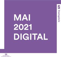 MAI 2021 DIGITAL - Staatsgalerie Stuttgart
