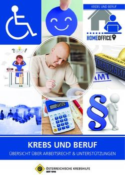 KREBS UND BERUF &Uuml;BERSICHT &Uuml;BER ARBEITSRECHT & UNTERST&Uuml;TZUNGEN - KREBS UND BERUF - &Ouml;sterreichische Krebshilfe
