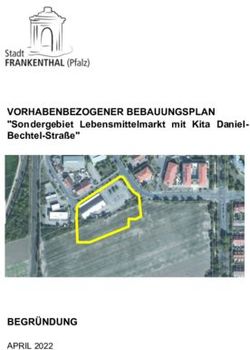 VORHABENBEZOGENER BEBAUUNGSPLAN - "Sondergebiet Lebensmittelmarkt Mit ...