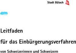 Leitfaden f&uuml;r das Einb&uuml;rgerungsverfahren - von Schweizerinnen und Schweizern - Stadt B&uuml;lach
