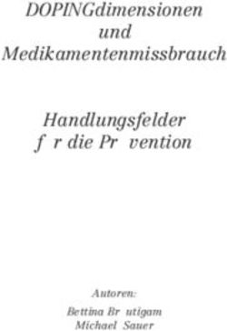 DOPINGdimensionen und Medikamentenmissbrauch Handlungsfelder f&uuml;r die Pr&auml;vention - Autoren: Bettina Br&auml;utigam Michael Sauer