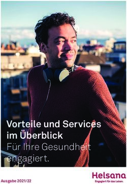 Vorteile und Services im &Uuml;berblick F&uuml;r Ihre Gesundheit engagiert - Ausgabe 2021/22 - Helsana