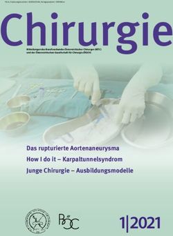 P.b.b. Zulassungsnummer: 05Z036134M, Verlagspostamt: 1090 Wien Chirurgie - Berufsverband &Ouml;sterreichischer Chirurgen