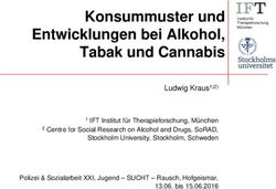 Konsummuster und Entwicklungen bei Alkohol, Tabak und Cannabis - DVJJ