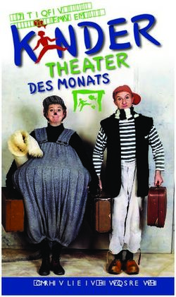 September 2019 bis Mai 2020 - Kindertheater des Monats