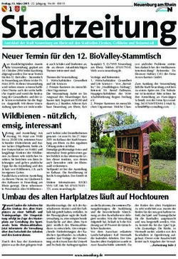 Neuer Termin f&uuml;r den 12. BioValley-Stammtisch - Aus Krankheitsgr&uuml;nden musste