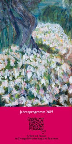 Jahresprogramm 2019 Arbeit mit Frauen im Sprengel Mecklenburg und Pommern - Kirche MV