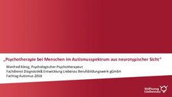 "Psychotherapie bei Menschen im Autismusspektrum aus neurotypischer Sicht" - Manfred K&ouml;nig, Psychologischer Psychotherapeut Fachdienst Diagnostik& ...