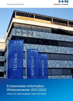 Erstsemester-Information Wintersemester 2021/2022 - FAKULT&Auml;T MANAGEMENT UND VERTRIEB