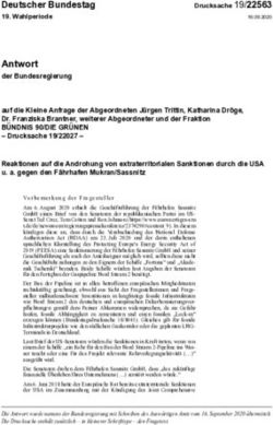 Antwort der Bundesregierung - Deutscher Bundestag - DIP