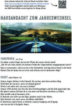 Hausandacht zum jahreswechsel - Evang.-Luth ...