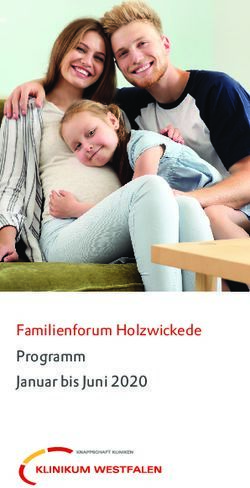 Familienforum Holzwickede Programm Januar bis Juni 2020 - Klinikum ...