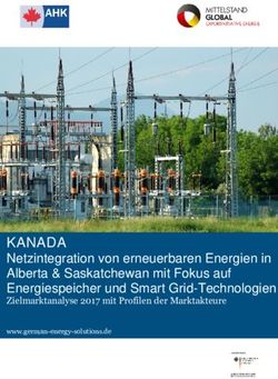 KANADA Netzintegration von erneuerbaren Energien in Alberta & Saskatchewan mit Fokus auf Energiespeicher und Smart Grid-Technologien ...