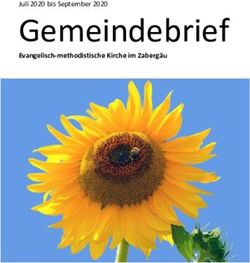 Gemeindebrief Evangelisch-methodistische Kirche im Zabergäu - Juli 2020 bis September 2020