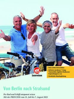Von Berlin nach Stralsund - Per Rad und Schiff entspannt reisen Mit der PRINCESS vom 31. Juli bis 7. August 2021 - NW Leserreisen 2021/22