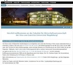 Herzlich Willkommen an der - Fakult&auml;t f&uuml;r Wirtschaftswissenschaft: Der Bachelorstudiengang Wirtschaft und Gesellschaft - OVGU