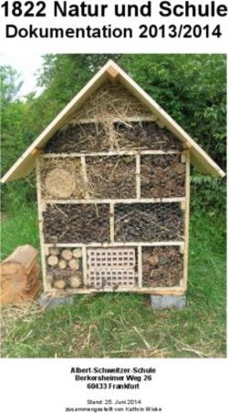 1822 Natur und Schule - Dokumentation 2013/2014