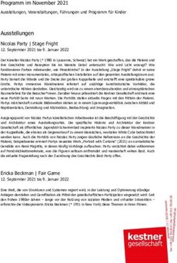 Ausstellungen Programm im November 2021 - Kestner Gesellschaft