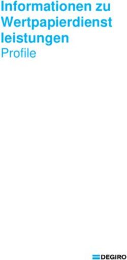 Informationen zu Wertpapierdienst leistungen - Profile