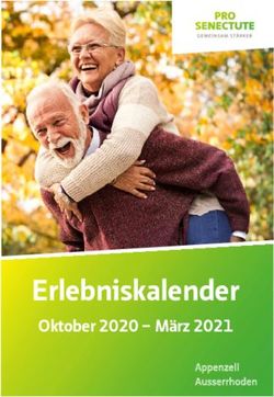 Erlebniskalender Oktober 2020 - M&auml;rz 2021 - Appenzell Ausserrhoden - Pro Senectute Appenzell Ausserrhoden