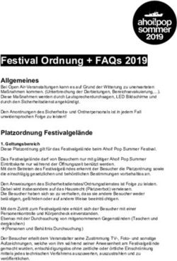 Festival Ordnung + FAQs 2019 - Allgemeines - Posthof