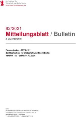 Mitteilungsblatt / Bulletin 62/2021 - HWR Berlin