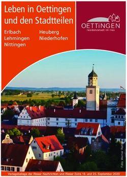Leben in Oettingen und den Stadtteilen - Erlbach Lehmingen Nittingen Heuberg Niederhofen