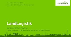 DIE ANDERE SICHTWEISE: FREIE FRACHTFL&Auml;CHEN F&Uuml;R REGIONALE PRODUKTE - Zukunftsforum 2019 Forum 21: Intelligente Mikrologistik