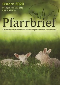 Osterpfarrbrief 2020 - Pfarreiengemeinschaft