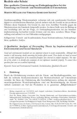 Realit&auml;t oder Schein* Eine qualitative Untersuchung zur Entkopplungsthese bei der Umsetzung von Umwelt- und Sozialstandards in Unternehmen - Nomos ...