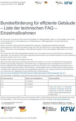 BUNDESF&Ouml;RDERUNG F&Uuml;R EFFIZIENTE GEB&Auml;UDE - LISTE DER TECHNISCHEN FAQ - EINZELMA&szlig;NAHMEN - KFW
