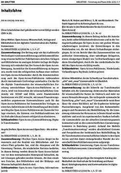 Inhaltsfahne - De Gruyter