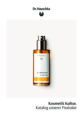 Kosmetik Kultur. Katalog unserer Produkte - Dr. Hauschka
