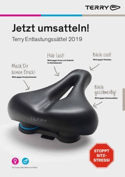 Jetzt umsatteln! Terry Entlastungssättel 2019 - Terry Comfort