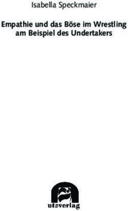 Empathie und das B&ouml;se im Wrestling am Beispiel des Undertakers - Isabella Speckmaier