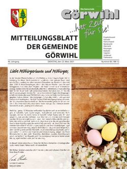 MITTEILUNGSBLATT DER GEMEINDE G&Ouml;RWIHL - Gemeinde G&ouml;rwihl