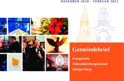 Gemeindebrief DEZEMBER 2020 - FEBRUAR 2021 - Evangelische Heilandskirchengemeinde Stuttgart-Berg - Heilandskirche Stuttgart