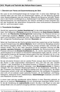 A10: Physik und Technik des Helium-Neon-Lasers - A 10.1