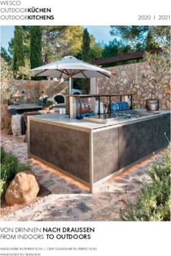 VON DRINNEN NACH DRAUSSEN FROM INDOORS TO OUTDOORS - WESCO OUTDOORKÜCHEN OUTDOORKITCHENS 2020 I 2021