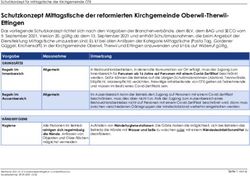Schutzkonzept Mittagstische der reformierten Kirchgemeinde Oberwil-Therwil-Ettingen - Reformierte ...