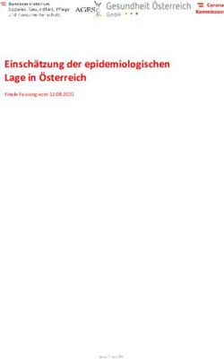 Einsch&auml;tzung der epidemiologischen Lage in &Ouml;sterreich
