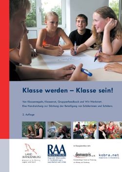 Klasse werden - Klasse sein! - RAA Brandenburg