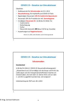 COVID 19 - Gesetze zur Umsatzsteuer - WKO