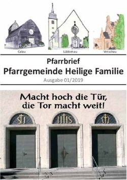 Pfarrgemeinde Heilige Familie - Pfarrbrief Ausgabe 01/2019 ...