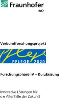 Verbundforschungsprojekt Forschungsphase IV - Kurzfassung Innovative L&ouml;sungen f&uuml;r die Altenhilfe der Zukunft - Verbundforschungsprojekt Pflege 2020