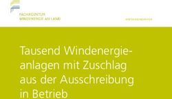 Tausend Windenergie-anlagen mit Zuschlag aus der Ausschreibung in Betrieb