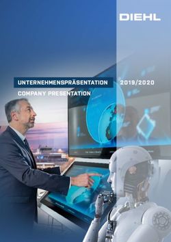 UNTERNEHMENSPR&Auml;SENTATION COMPANY PRESENTATION 2019/2020 - Diehl