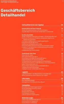 Gesch&auml;ftsbereich Detailhandel - Coop Gesch&auml;ftsbericht 20