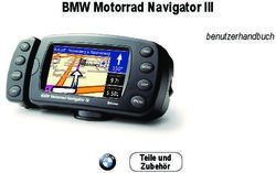 BMW Motorrad Navigator III - benutzerhandbuch
