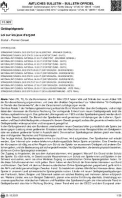 AMTLICHES BULLETIN - BULLETIN OFFICIEL - Parlament.ch